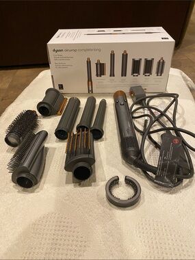 Dyson Airwrap Complete Long Styler in Gray with Gold Accents